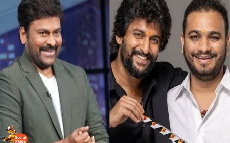 "Nani speaks on Chiranjeevi: 'He’s family to us.'"