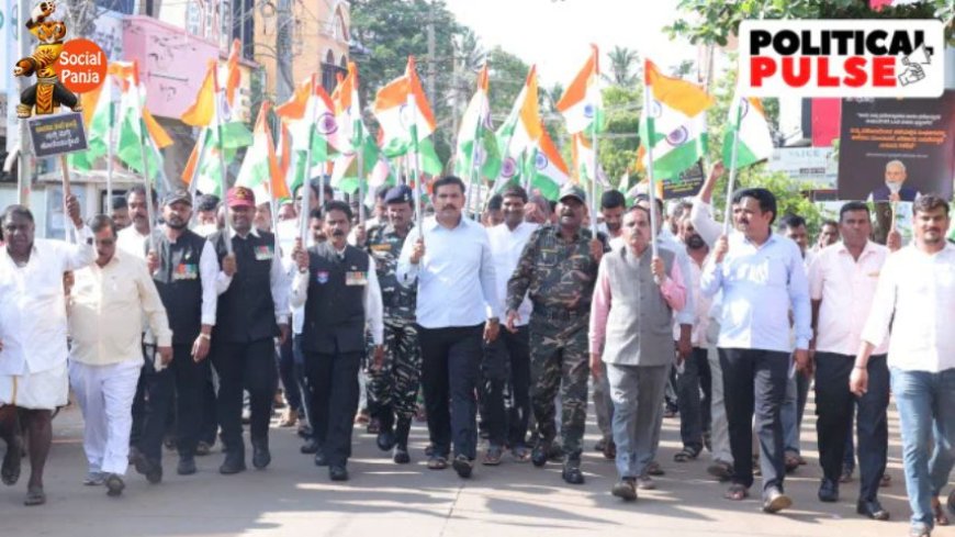 PM Modi in Army Fatigues Leads BJP’s Tiranga Yatra